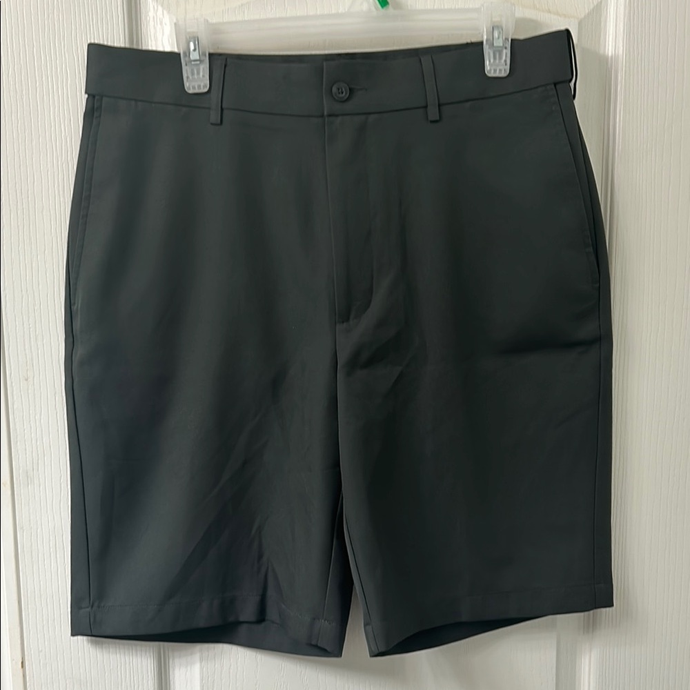 Grand Slam Gray Flat Front Shorts